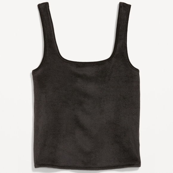 M • Old Navy • Velour Stretch Cropped Tank - Picture 2 of 2